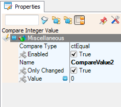 Compare Value 2 properties