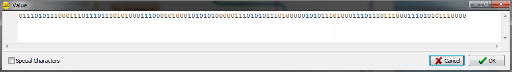 Morse text value