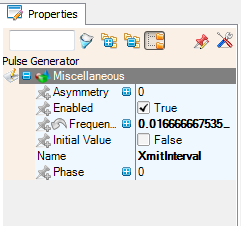 Xmit Interval properties